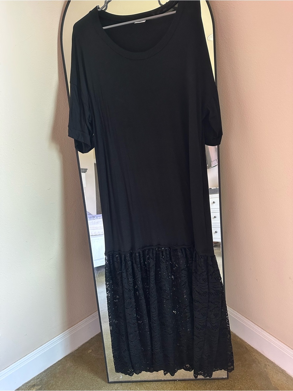 Lace T-Shirt Dress